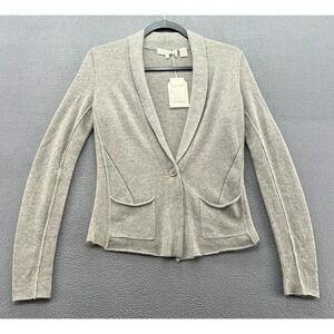 Inhabit Cashmere Sweater Womens S Blend Shawl Collar Cardigan Sweater Gray Style